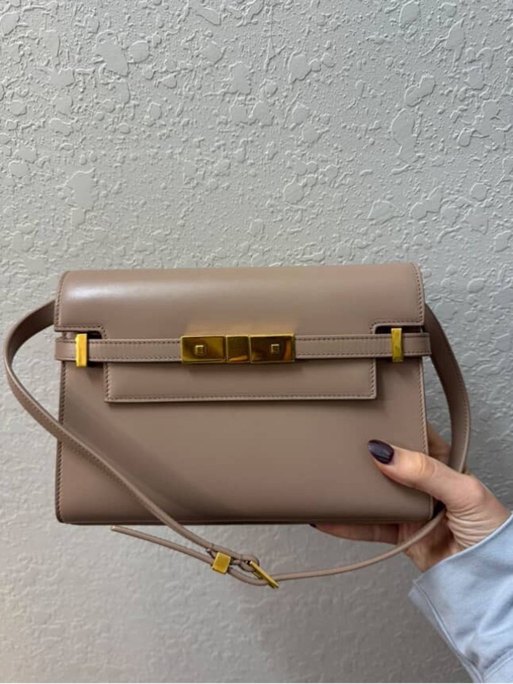 Saint Laurent Small Manhattan Beige